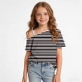 thumbnail image 5 of Piuwrlz Kids Shirts Tops 13 Girl Short Sleeve T Shirts Crew Neck T-Shirts Black Size 13 Years, 5 of 10