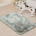 thumbnail image 2 of PiccoCasa Faux Fur Area Rug Fluffy Carpet for Bedroom, Light Gray, 2x3 Feet, 2 of 8
