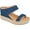 Denim, variant on Journee Womens Alissa Wedge Heel Espadrille Sandals