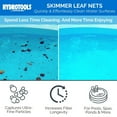thumbnail image 2 of Swimline HYDROTOOLS 8028 Premium Aluminum Leaf Skimmer Net Head Cleaner  For Swimming Pool Spa Fountain Pond Hot Tub  Leaves Bugs Debris Fine Cleaning Maintenance  Heavy Duty Extra Large, 2 of 7