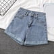 thumbnail image 1 of MKLEKYY Pantalones Cortos Elásticos de Cintura Media para Mujer, Vaqueros Cortos y Sexys para Verano, Informales, para Uso Diario En La Playa, 1 of 4