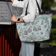thumbnail image 4 of Wukai Pirate Adventure Map Print Zipper Bag,large Beach Tote Bag,Waterproof Sandproof Bag,Grocery and Picnic Tote Travel Bag, 4 of 5