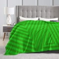 thumbnail image 4 of Green Geometric Abstract Texture Throw Blanket,Super Soft Anti-Pilling Flannel Bed Blankets, 40"x30", 4 of 8
