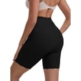 thumbnail image 2 of DARING DIVA Women's High Rise Tummy Control Ice Silk Seamless Boyshorts S Black, 2 of 6