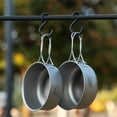 thumbnail image 5 of Titanium Camping Pot with Foldable Handles for Outdoor Camping Cooking Hiking Backpacking Portable Cookware, 5 of 7