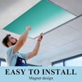 thumbnail image 5 of 2 Pack Cyan Turquoise Fluorescent Light Covers for Ceiling Lights Gradient Magnetic Ceiling Light Covers Overhead Light Filters for Office Classroom Home, 5 of 9