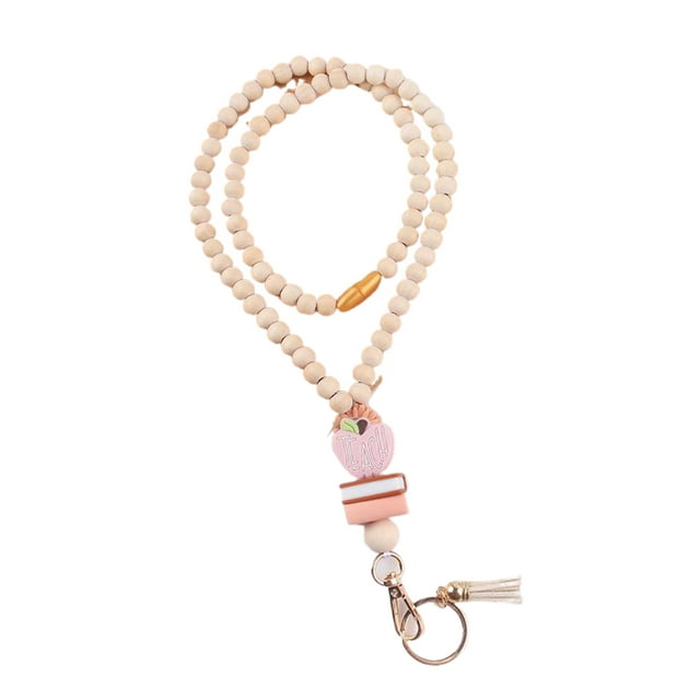 Collier Lanière Enseignant Cravate Perles ID Collier Lanière Femme Mode Perles et Collier à Franges pour Dessin Animé type+2