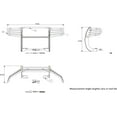 thumbnail image 7 of Black Horse Grille brush Bumper Guard Modular Black Come With pair of 7.0"Dia.LED Lights with Black Trim Rings Compatible with 2006-2014 Honda Ridgeline-17A152500A1MA-PLB, 7 of 7