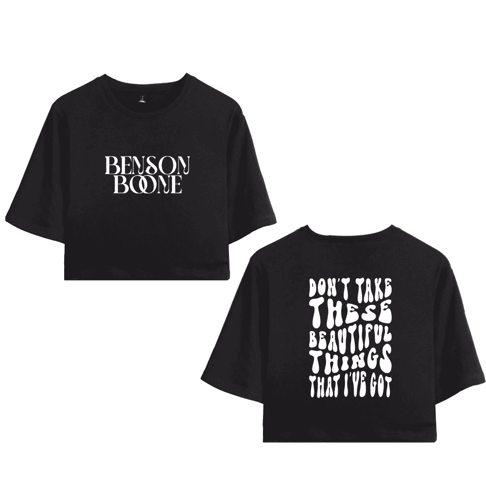 ★GENERAL IDEA★ Ribbon Lettering Crop T-Shirt BLACK WBD4L01 Designer fashion, Seoul-fully created | W Concept