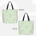 thumbnail image 2 of Fuzoiu Wildflower Watercolor 5 Print Durable Tote Bag,Shoulder Bag with Zipper Closure,Casual Tote's Handbag,for Daily Use, Shopping, School, Work, 2 of 7