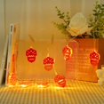 thumbnail image 3 of Decoración navideña y para bodas, 10 bombillas, acogedor detalle para el hogar durante las vacaciones, luces LED de color blanco cálido con forma de piña, 3 of 8