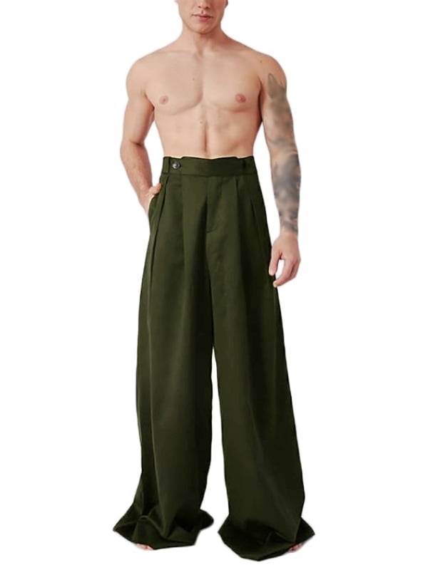 Mens Wide Leg Pants