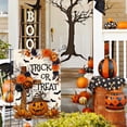 thumbnail image 6 of Sm:)e Trick or Treat Ghost Bat Pumpkin Cross Halloween Garden Flag 12 x 18 Inch, Double-Sided Printing, Outdoor Welcome Decor for Yards, 6 of 8
