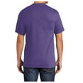 thumbnail image 2 of Men's Core Blend Cotton/Polyester Pocket Tee Purple 6X-Large, 2 of 4