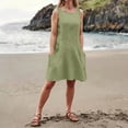 thumbnail image 5 of Horkkom Sleeveless Dress for Women Summer Tank Mini Dresses Casual Loose Beach Sundresses With Pockets XXXL, 5 of 10