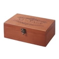 thumbnail image 3 of Caja de almacenamiento de madera del tesoro Caja Rectángulo Bloqueable Baratija Organizador Cajas de regalo para almacenar Joyas Brazaletes Gadgets Artesanía L SM SunniMix Caja de almacenamiento de madera, 3 of 8