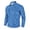 13#Blue, variant on Men's Leopard Print Business Polo Shirt, Long Sleeve Button Down Top, Regular Fit Shoulder Casual Collared Blouse for Working Blue S