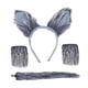 thumbnail image 5 of Conjunto de disfraz de lobo para niños. Diadema con orejas de lobo para fiestas del Día del Niño. sin falda, 5 of 9