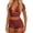 Red, variant on Women’s 3 Piece Stripe Outfits Short Sleeve Cut out Crop Top and Sleeveless Cami Bodycon Mini Shorts Set Y2k Color Block Stretchy Slim Fitted Summer Beach Party Matching Sets Yellow S