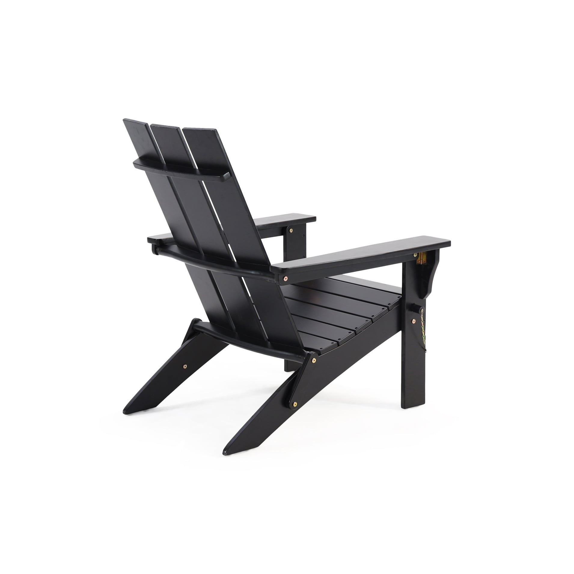 Zuma Folding Acacia Wood Adirondack Chair for Outdoor Patio Deck Poolside Relaxation with Rustic Design and Weather-Resistant Finish