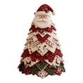 thumbnail image 5 of DIY Christmas Tree Sewing Kit, Fabric Patchwork Kit with Felt and Tools, Holiday Desktop Craft (Red), 5 of 6