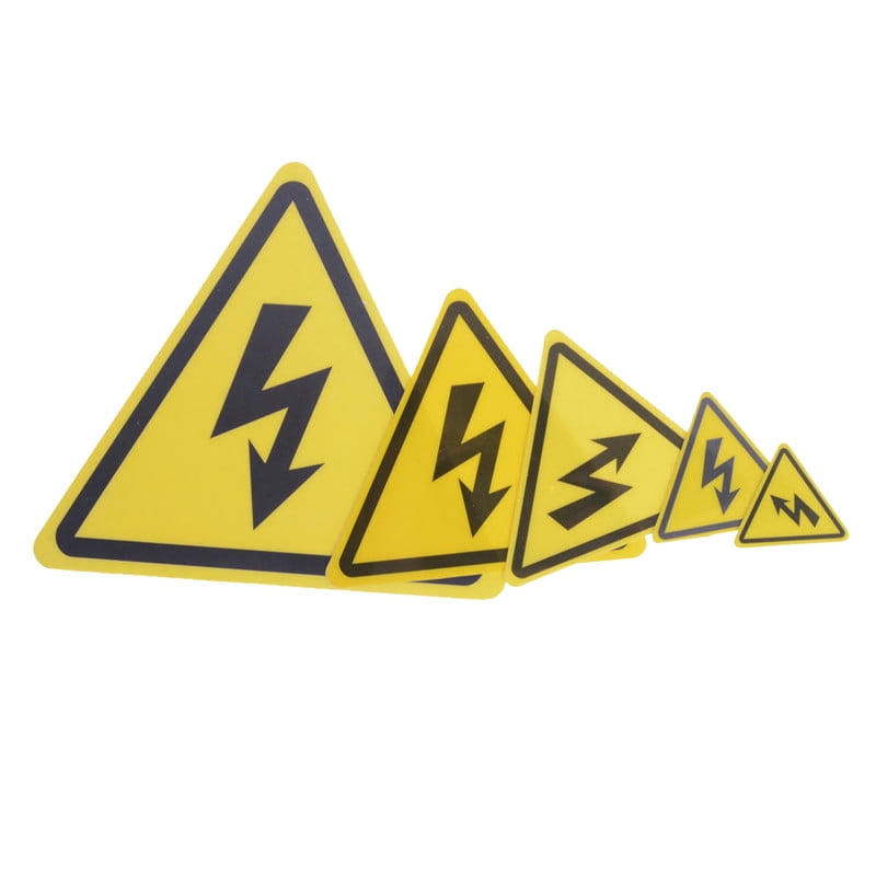 2PCS Danger High Voltage Electric Warning Safety Label Sign Decal Sticker_USHH 