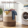 thumbnail image 5 of Laundry Basket, Woven Cotton Rope Laundry Hamper for Decor Storage of Dirty ClothesToys and Blankets in Bathroom, Baby Room and Living Room, 5 of 8