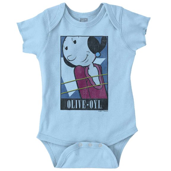 Popeye Olive Oyl Adorable Classic Bodysuit Jumper Girls Infant Baby Brisco Brands 12M