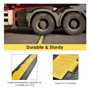 Yescom Cable Ramp Protector 2 Channel Hose Protecitive 22000 Lbs Load Capacity Speed Bump for Road Driveway, 2 Packs
