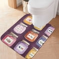 thumbnail image 2 of Yayeee Bath Rugs for Bathroom Floor Set of 2 Non Slip Fluffy Soft Absorbent Mat, Purple Jam, 2 of 7
