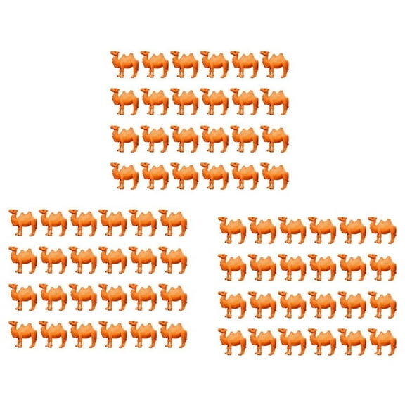 72Pcs Camel Figurines Miniature Toys Camel Models Animal Figurines for Cake Toppers Home Desktop Ornaments Decor