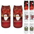 thumbnail image 2 of EnJoCho Clearance Fall Socks Women Women Fashion Three-dimensional Printed Socks Christmas Socks Adult Xmas Themed Charming Socks Heated Socks Bulk, 2 of 9