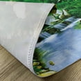 thumbnail image 5 of Ambesonne Nature Place Mats Set of 4, Waterfall Rocks Forest, Standard Size, Fern Green Pale Blue, 5 of 6