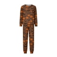 thumbnail image 5 of Spooky Halloween Matching Family PJs Pajamas Set, Pumpkin Ghost Long Sleeve Tops and Pants Lounge Sleepwear Set, 5 of 6