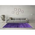 thumbnail image 3 of Ahgly Company Indoor Round Abstract Purple Modern Area Rugs, 5' Round, 3 of 4