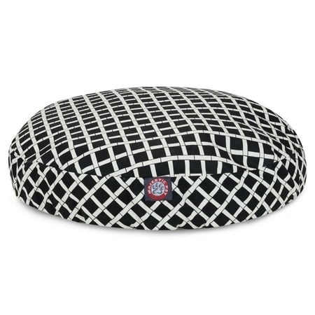UPC: 0788995506027 | Majestic Pet | Bamboo Round Pet Bed For Dogs  Removable Cover  Black  Small
