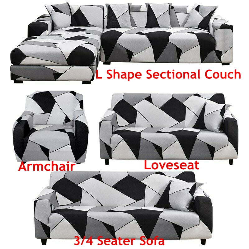 SHANNA Stretch Couch Covers Sofa Slipcover for 1/2/3/4 Seater, Elastic
