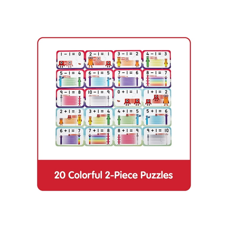 hand2mind Numberblocks® Adding and Subtracting Puzzle Set, Math