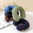 thumbnail image 3 of LAMIRO U Shaped Pillow For Neck,100% Pure Memory Foam U Shaped Neck Pillow,Memory Foam Neck Pillow,Neck Pillow For Pain Relief Sleep,Curve Pillow,Cervical Pillow,Neck Pillow For Recline, 3 of 7