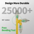 thumbnail image 3 of Cable de extensión POWGRN de 100 pies 10/3 para exteriores, impermeable, 15 A, 3 of 7