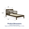 thumbnail image 5 of Baby Relax Carolina Toddler Bed, Kids Bedroom Furniture, Mocha Wood, 5 of 12