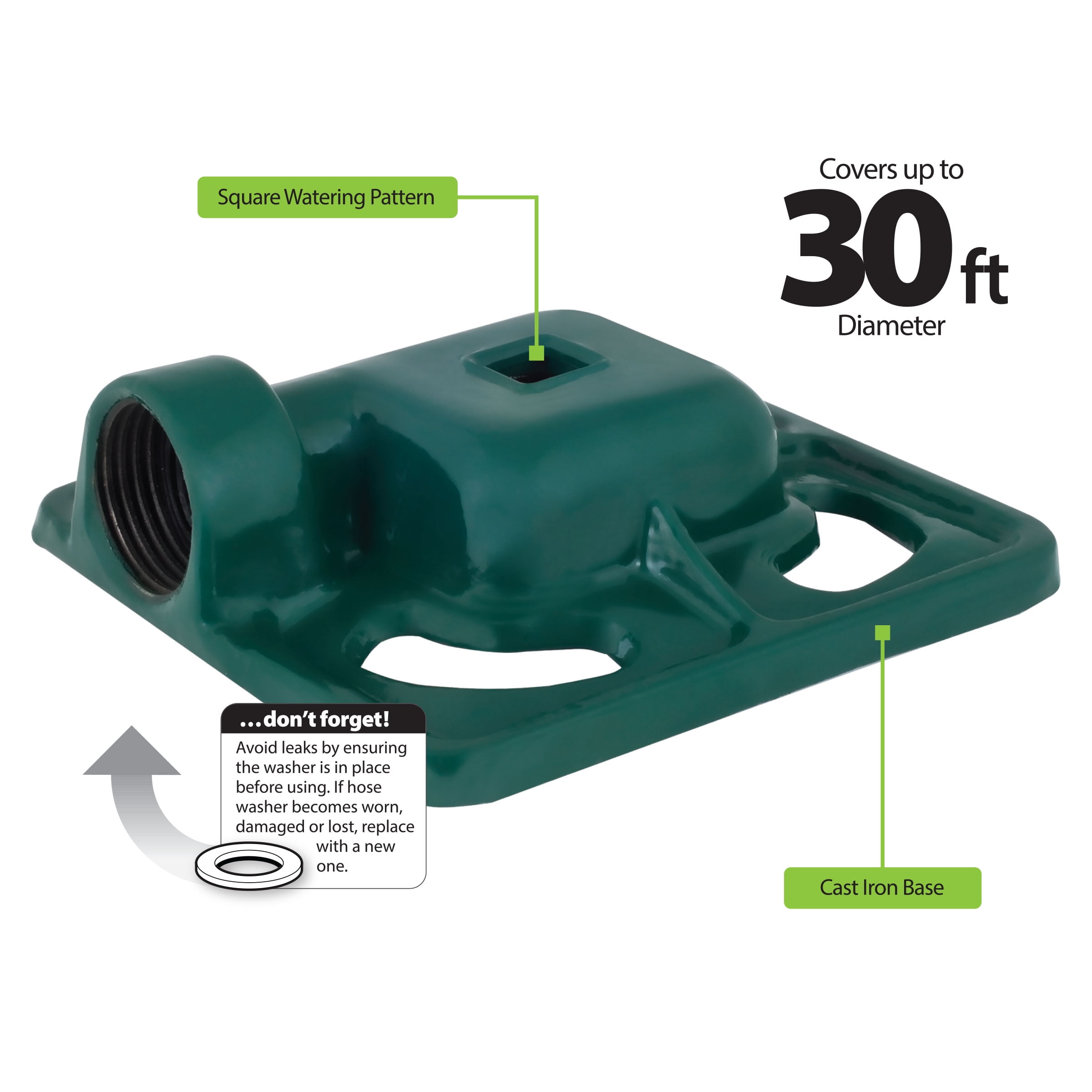 Melnor Heavy-Duty Stationary Sprinkler, Square