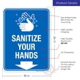 thumbnail image 3 of Wash Your Hands Here Sign,, 3 of 8