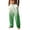 Green#9527, variant on BOOMNY Mens Hawaii Linen Pants Wide Leg Pants for Men Loose Fit Elastic Waist Drawstring Tropical Graphic Summer Beach Pant With Pocket