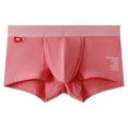thumbnail image 2 of Iugvhana Men's Cotton Boxer Briefs – Comfortable & Breathable Underwear, Moisture-Wicking Trunks for Daily Wear Pink L, 2 of 6