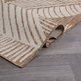 thumbnail image 5 of World Rug Gallery Distressed Palm Leaves Textured Flat Weave Indoor/Outdoor Area Rug - BROWN 5' X 7', 5 of 9