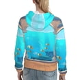 thumbnail image 7 of Sikiie Underwater Aquarium Arches Women's Casual Hoodies Long Sleeve Lightweight Pullover Tops Loose Sweatshirt-Small, 7 of 7