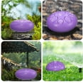 thumbnail image 4 of Tambor MENGBEI de acero, 6 pulgadas, 8 notas, con bolsa y libro, color morado, 4 of 5