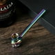 thumbnail image 5 of piezas de mini pipa de tabaco de aleación de aluminio amarilla y negra para fumar marihuana o como decoración navideña, gran regalo para padre, esposo, novio, forma de calavera genial, 5 of 5