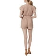 thumbnail image 2 of Jessica Simpson Womens Ilona Checkered Surplice Romper, 2 of 2